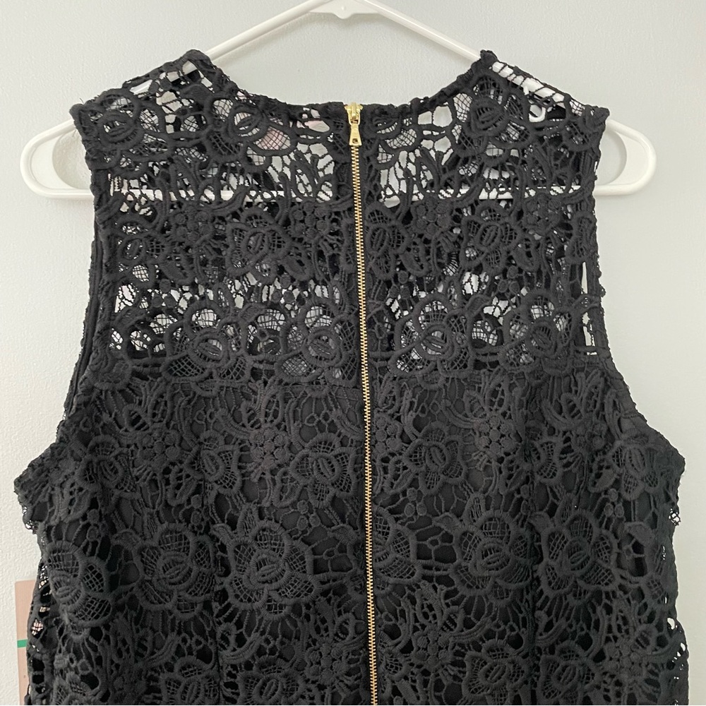 NANETTE LEPORE NWT Black Crochet Lace Sleeveless Top - Picture 8 of 13